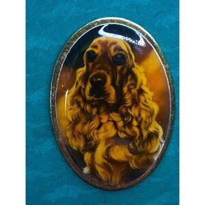 Cocker Spaniel Portrait Enamel Lapel Pin Pollyanna Pickering Collection Otter Ho